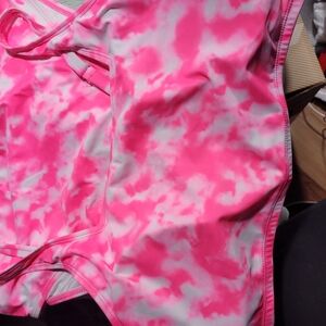 Fashion Nova Pink Tie-Dye Bikini